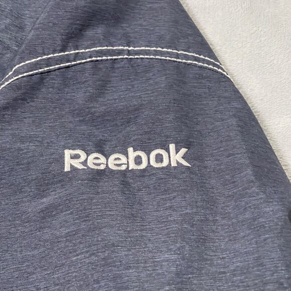 New England Patriots Jacket Men Large Gray Reebok NFL OnField Zip Windbreaker - Picture 3 of 13